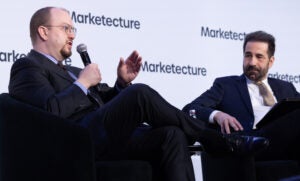FTC Commissioner Mark Meador (L) and privacy attorney Alan Chapell